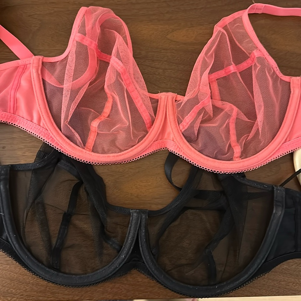Freya ‘Snapshot’ mesh high apex bras 34FF/34H